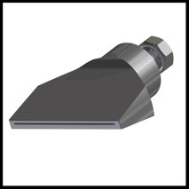 Flachdüse Schlitz 58x0,4mm  gerader Strahl  (1-DU-SL-65-GS-0.4)