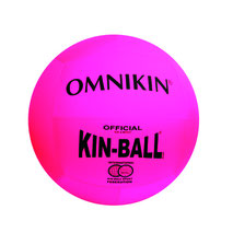 Ballon de kin ball Omnikin officiel de couleur rose. Taille 122 cm pour le jeu collectif de kin-ball. Ballon à acheter discount.