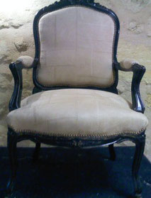 fauteuil Napoléon III en garniture traditionnelle