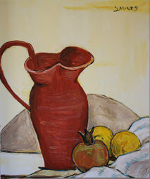 Still-Life with Red Pitcher, Sarah Myers