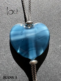 Collana LOU Cuore, Hertz, Coeur, Jeans atelier Occhio di Vetro by Séverine