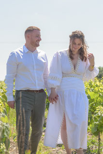 Photographe de mariage à Montrevault et photos de couple à Beaupréau.