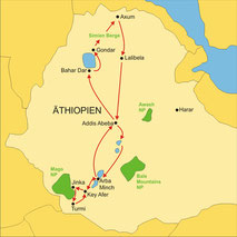 Äthiopien - Rundreise ab/bis Addis Abeba
