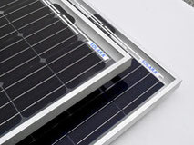 Solar panels with frames. These solar panels have passed all tests. Solar panels with frames are ideal for mobile application on campers, panel vans, caravans, campers and off-road vehicles. The solar panels are light, flexible and walkable.