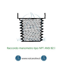 Raccordo manometro tipo NPT ANSI B2.1