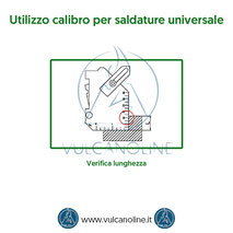 Calibro per saldature universale - Verifica lunghezza