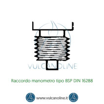 Raccordo manometro tipo BSP DIN 16288