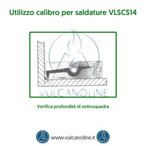 Calibro per saldature - Verifica profondità di sottosquadra