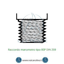 Raccordo manometro tipo BSP DIN 259