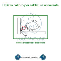 Calibro per saldature universale - Verifica altezza filetto di saldatura