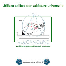 Calibro per saldature universale - Verifica lunghezza filetto di saldatura