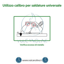Calibro per saldature universale - Verifica eccesso di metallo