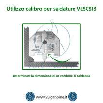 Calibro per saldature - Determinare la dimensione di un cordone di saldatura