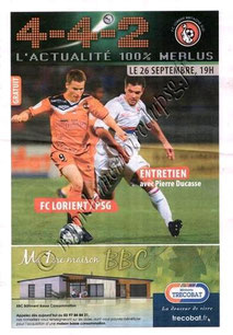 2009-09-26  Lorient-PSG (7ème L1, 4-4-2)