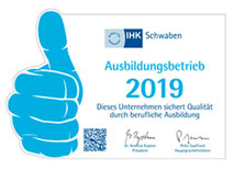 Die Roos GmbH - Ausbildungsbetrieb des Jahres 2019 IHK Schwaben