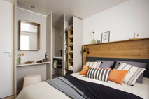 Chambre Adulte Mobil Home Lux 2 ch - Camping Gers Arros
