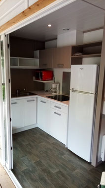 Chalet Fabre Plein Air 35 - Camping Gers Arros -  Cuisine LIGHT