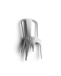 Stainless Steel Brooch of Tolix A Chair designed by Xavier Pauchard