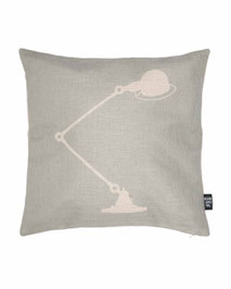 Cushion Cover with Print of Jielde Standard Lamp designed by Jean-Louis Domecq