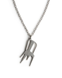 Stainless Steel Necklace of Tolix A Chair designed by Xavier Pauchard