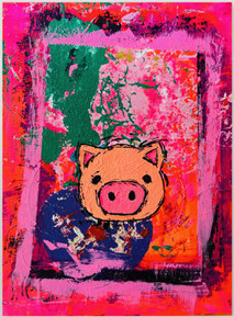  UNEASY PIG 2025,                30x40 (1299 €, Click foto to buy)
