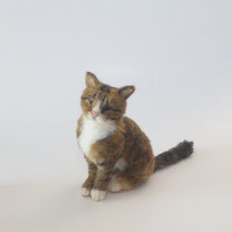 Ebenbild Katze, Ebenbilder, Ebenbild, Porträt Katze, Skulptur, Katze, Haustierandenken, Filzkatze