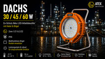 Dachs ATEX Akku-Arbeitsleuchte Multi-Funktions-Bügel 30W