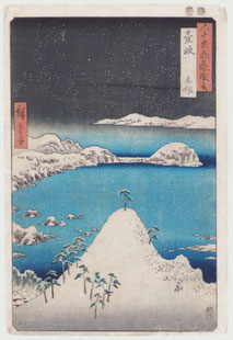 日本の古切手　浮世絵 六十余州名所図会　20枚 浮世絵販売-東京-歌川広重-六十