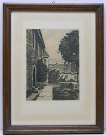 Alfred Holler, Radierung,Stolberg,Evangelische Kirche im Vogelsang, ca. 1920 , € 85,00