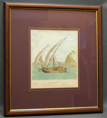 Colorierter Kupferstich Canja under Sail 1804 James Heath 21,5 x 26,0 cm, € 125,00