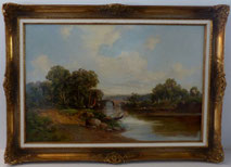 Robert Winchester Fraser, 1848-1906, Öl auf Leinwand, Landschaftsgemälde, € 950,00