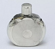 Art-Deco Parfüm Flacon 835er Silber mit Glaseinsatz Monogramm "Änne" H.4,5 cm