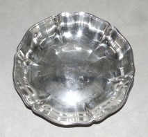 Silberschale, barocke Form, 835er, Bruckmann & Söhne, 379,0 g.