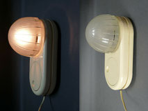 BAUHAUS Design Leuchte, Glas, Kunststoff, Dimmer, Tischlampe, Wandlampe , € 320,00