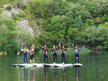 SUP (Stand Up Paddle) en el Centro de Aventura de Sobrón