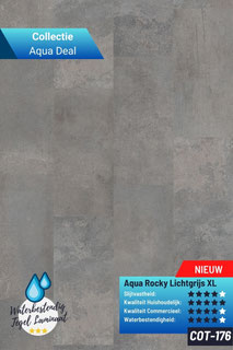 cot176 - Aqua Rocky Lichtgrijs XL