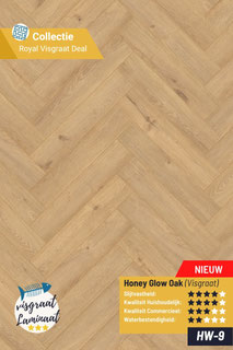HW9-K326-VIS - Honey Glow Oak (Visgraat)