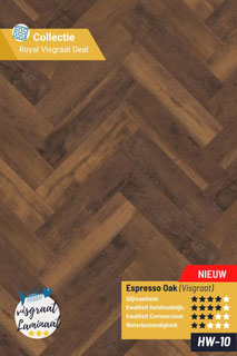 HW10-K411-VIS - Espresso Oak (Visgraat)