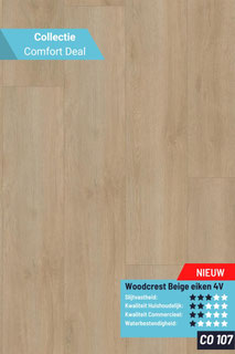 CO 107 - Woodcrest Beige eiken 4V