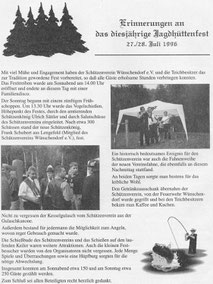 Bild: Wünschendorf Jagdhüttenfest 1996