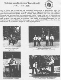 Bild: Wünschendorf Erzgebirge Jagdhüttenfest 1997