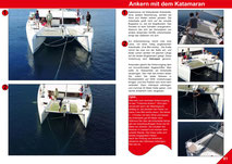 Catamaran Skipper Training book, Catamaran Docking Training, Catamaran Lagoon 42, Catamaran Maneuer Training, Catamaran Skipper Training, Catamaran Harbor Maneuver Training, Spring leash undocking, Catamaran Docking Training, Nautical Miles, Anchor chain