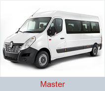 Rollstuhlgerechter Renault Master in der Farbe weiß.