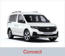 Rollstuhlgerechter Ford Connect in weiß.