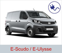 Rollstuhlgerechter Fiat eScudo/ e-ulysse in silber.