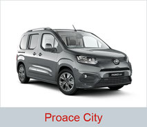 Rollstuhlgerechter Toyota Proace City in der Farbe silber.