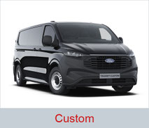 Rollstuhlgerechter Ford Custom in schwarz.