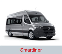 Rollstuhlgerechter Mercedes-Benz Smartliner in silber.