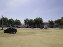 Bild: Großparkplatz in Évora