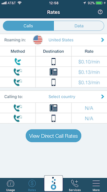 know roaming rates